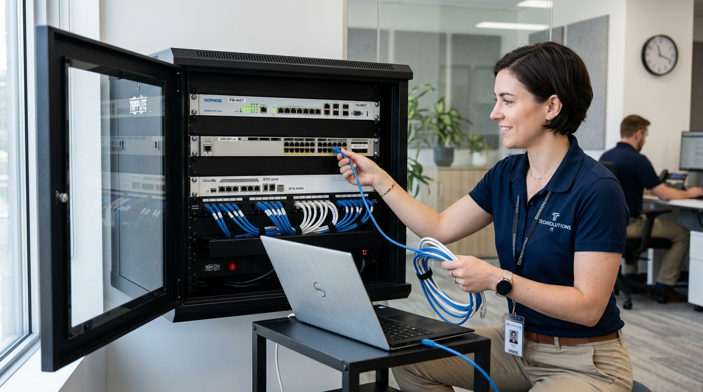 On-Premises Network Hardware Installation for Small Offices and Shops